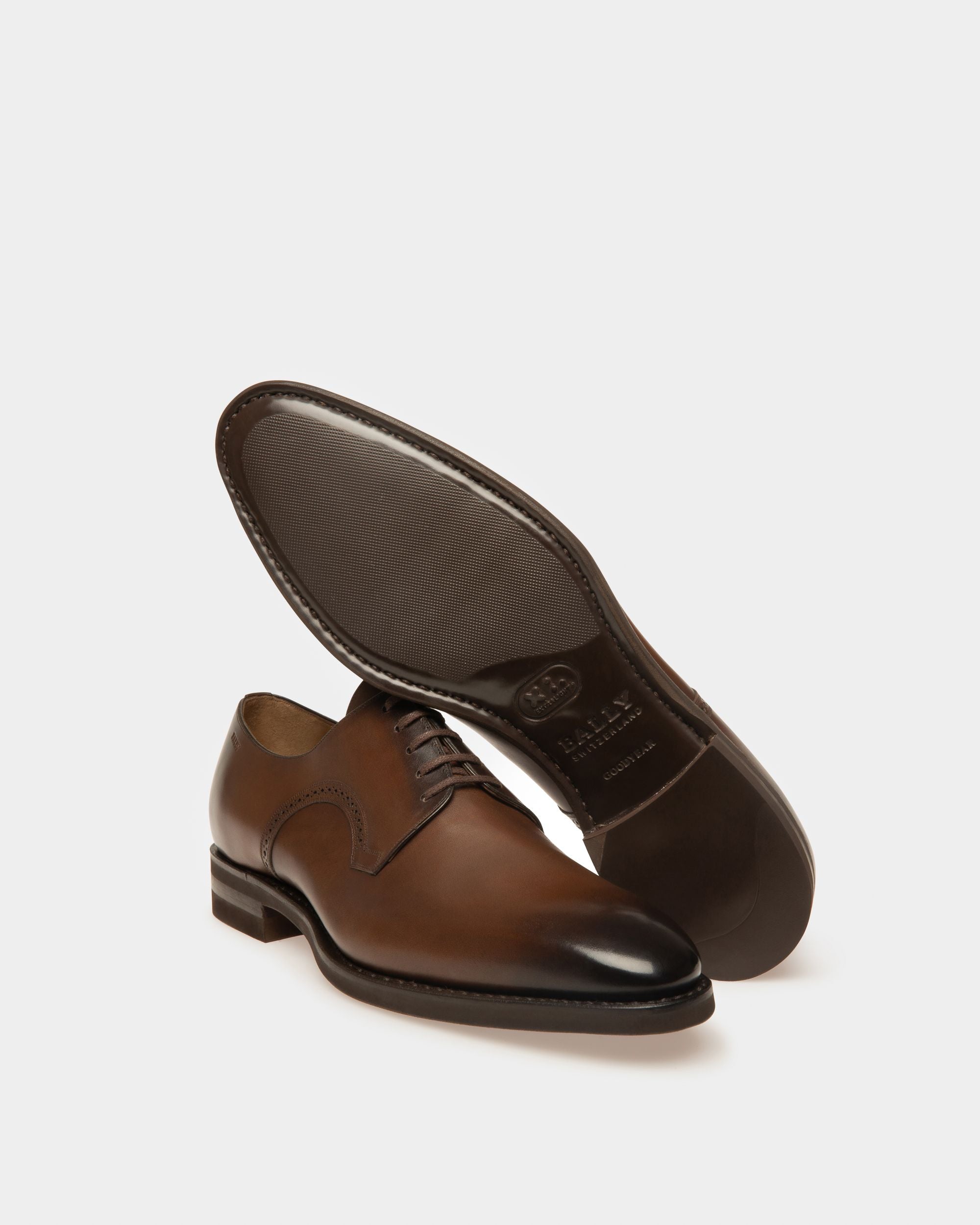 Scrivani Derby In Pelle Cognac - Uomo - Bally - 03