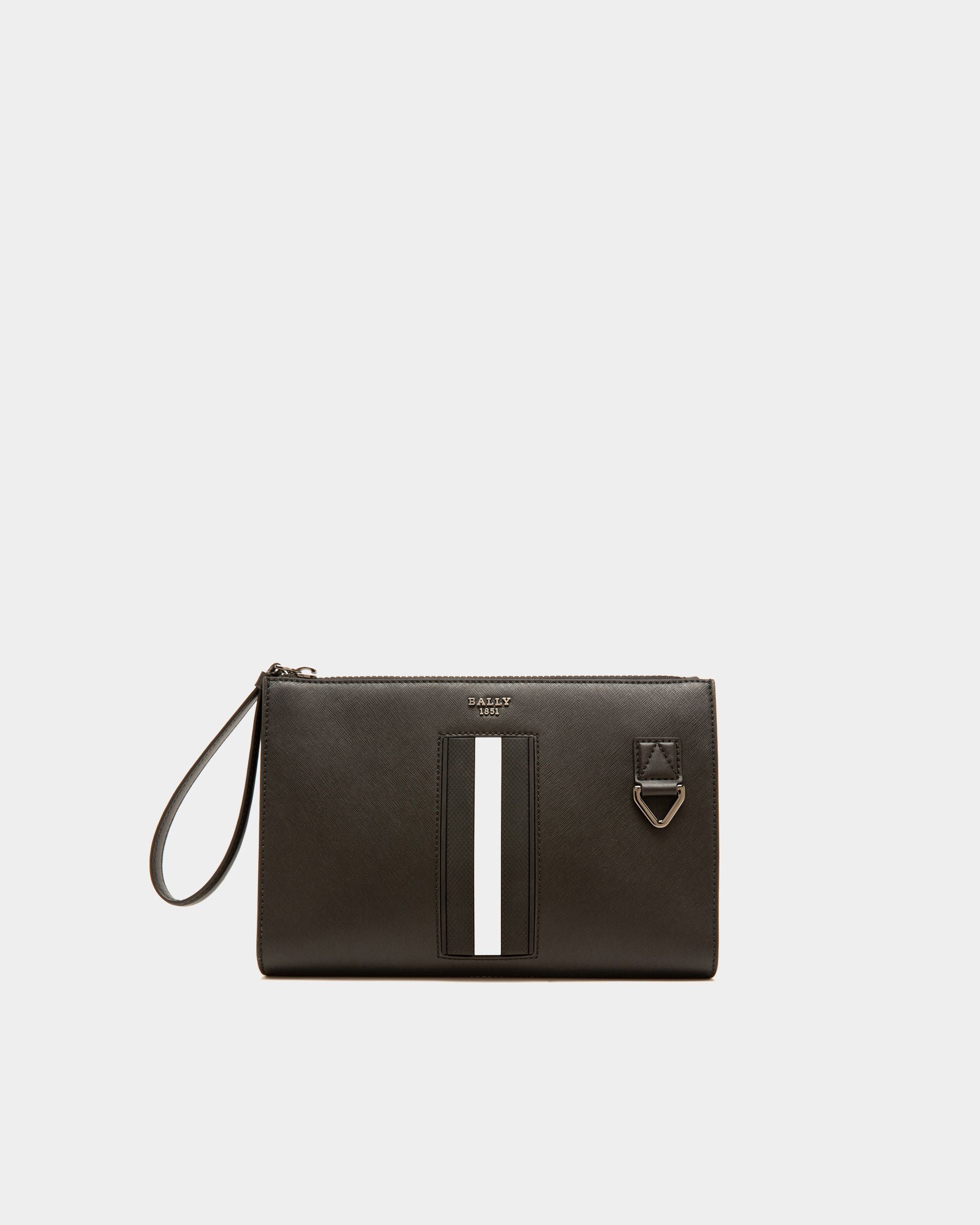 Makid Clutch Bag In Pelle Riciclata Nera - Uomo - Bally - 01