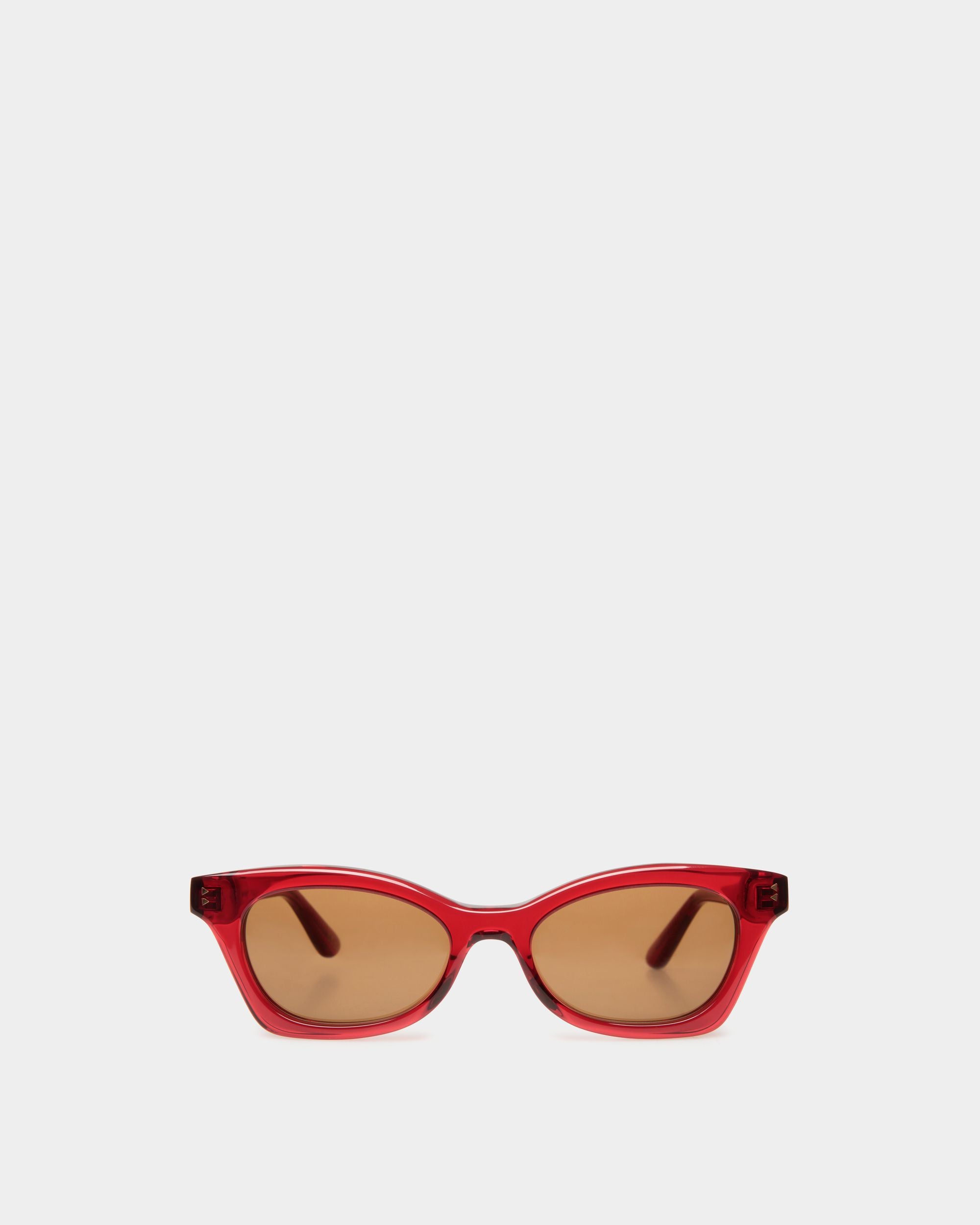 Occhiali Da Sole Sue In Acetato Rosso - Donna - Bally - 01