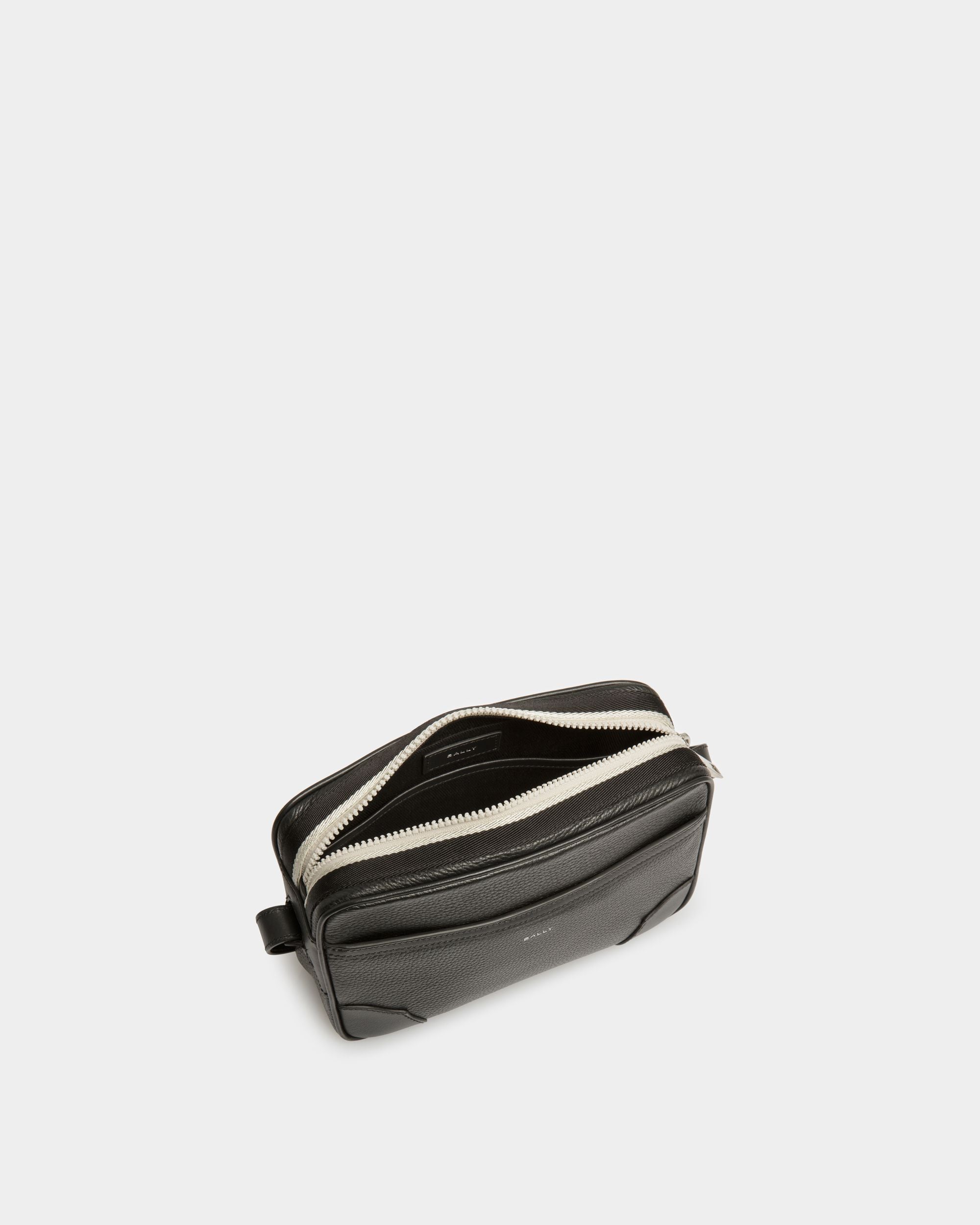 Borsa A Tracolla Ribbon In Pelle Nera - Uomo - Bally - 04