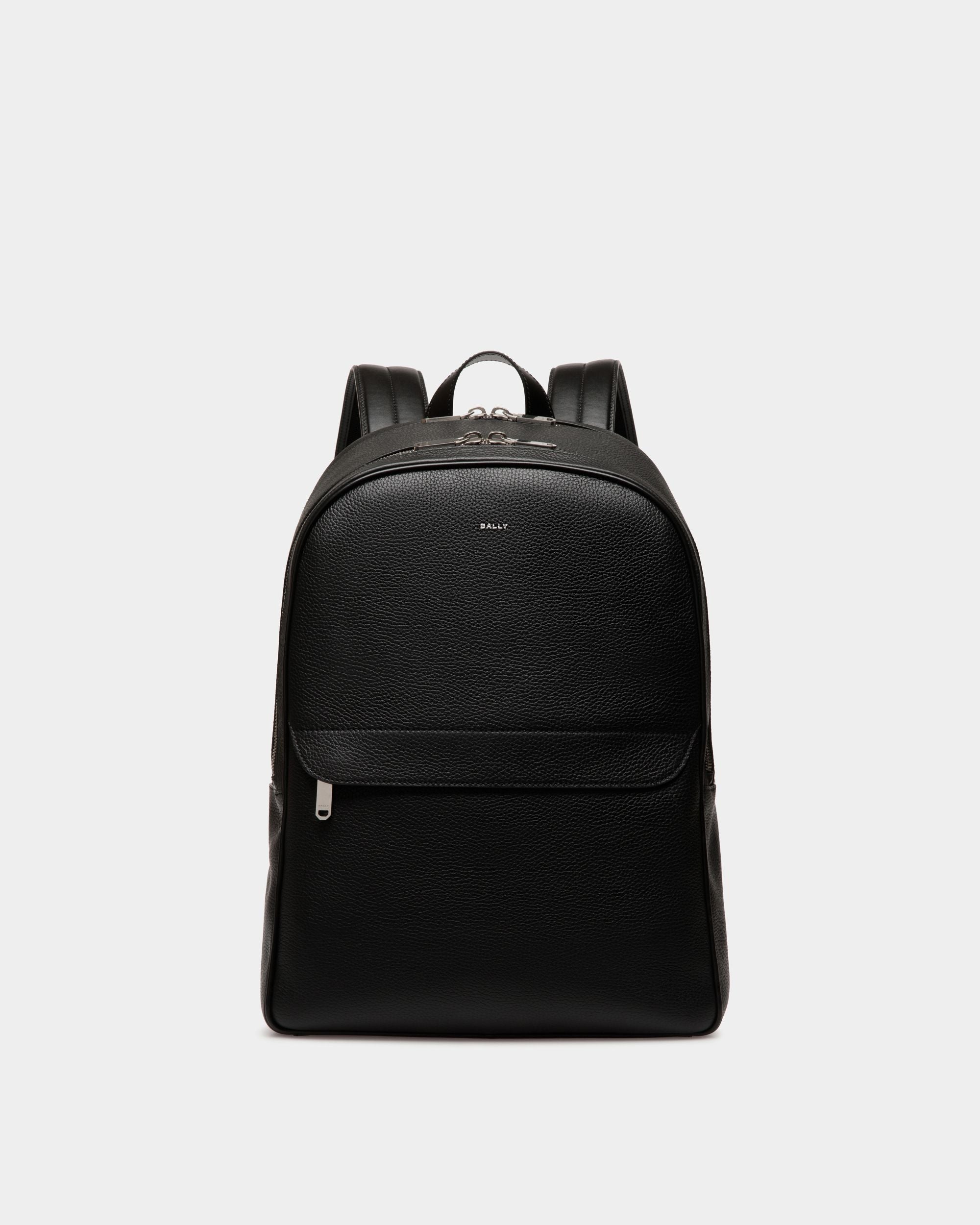 Oeden Backpack In Black Leather - Uomo - Bally - 01