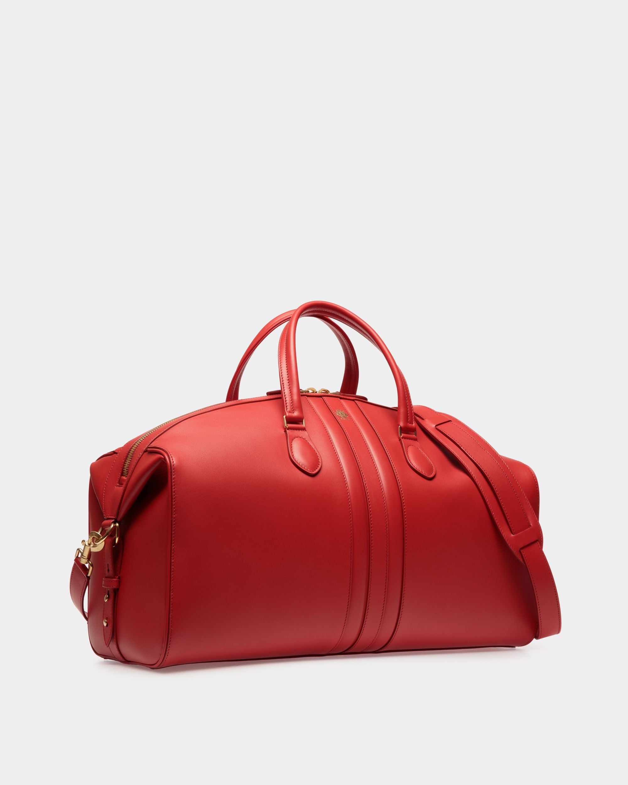 Borsa Weekender Beckett In Pelle Candy Red - Uomo - Bally - 04