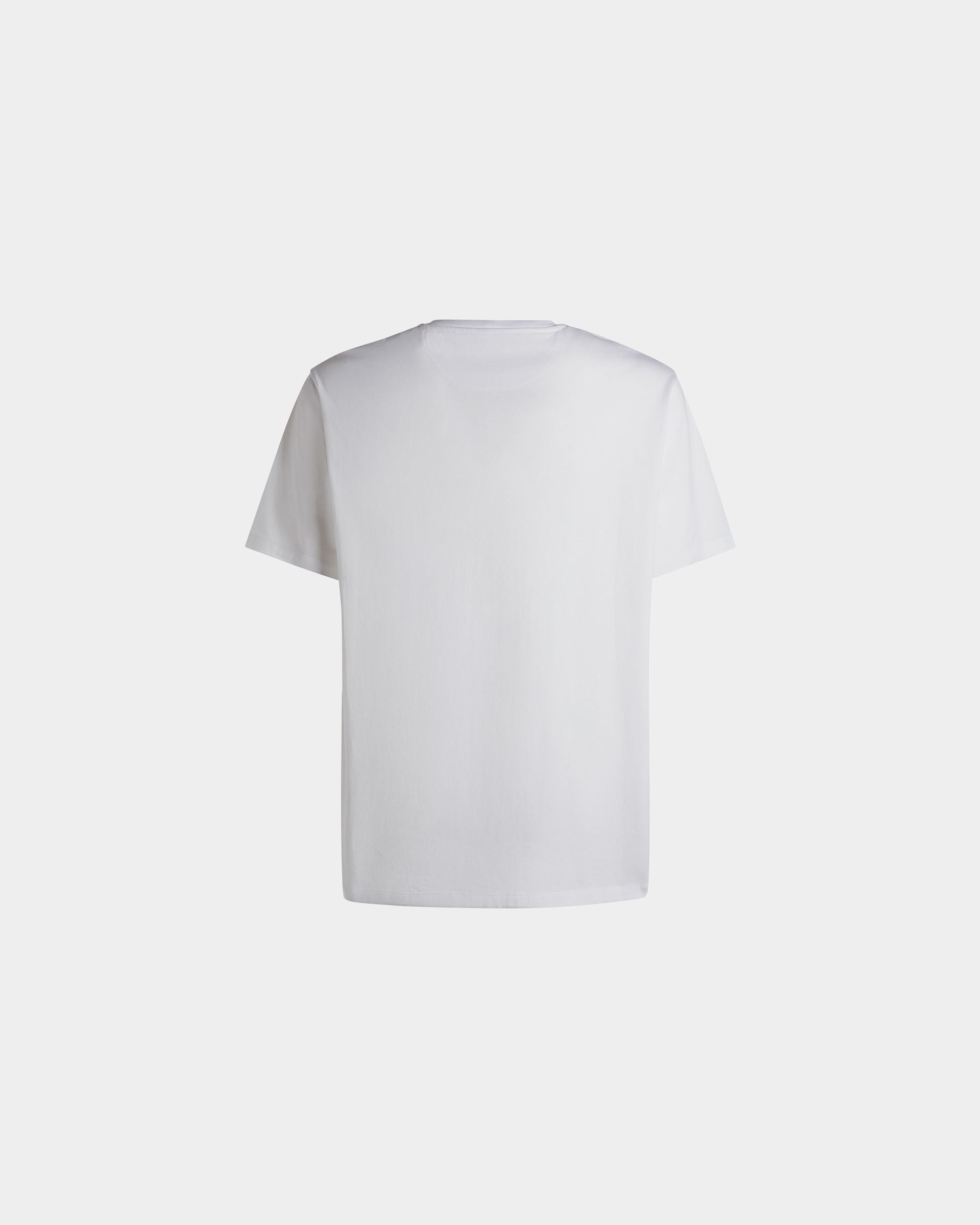 T-Shirt In Cotone Bianco Con Logo Bally Crest - Uomo - Bally - 07