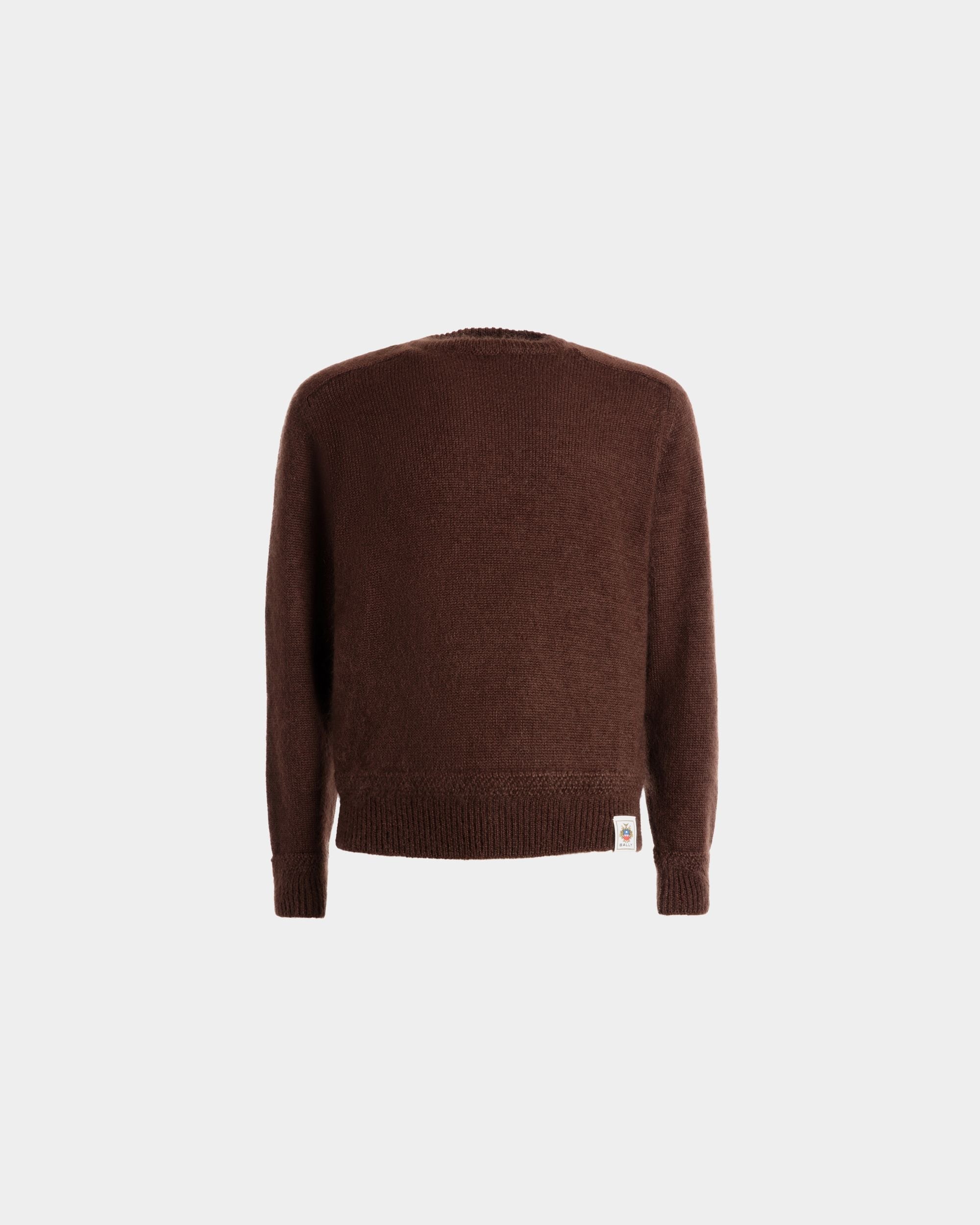 Pullover Girocollo In Mohair E Seta Marrone - Uomo - Bally - 01