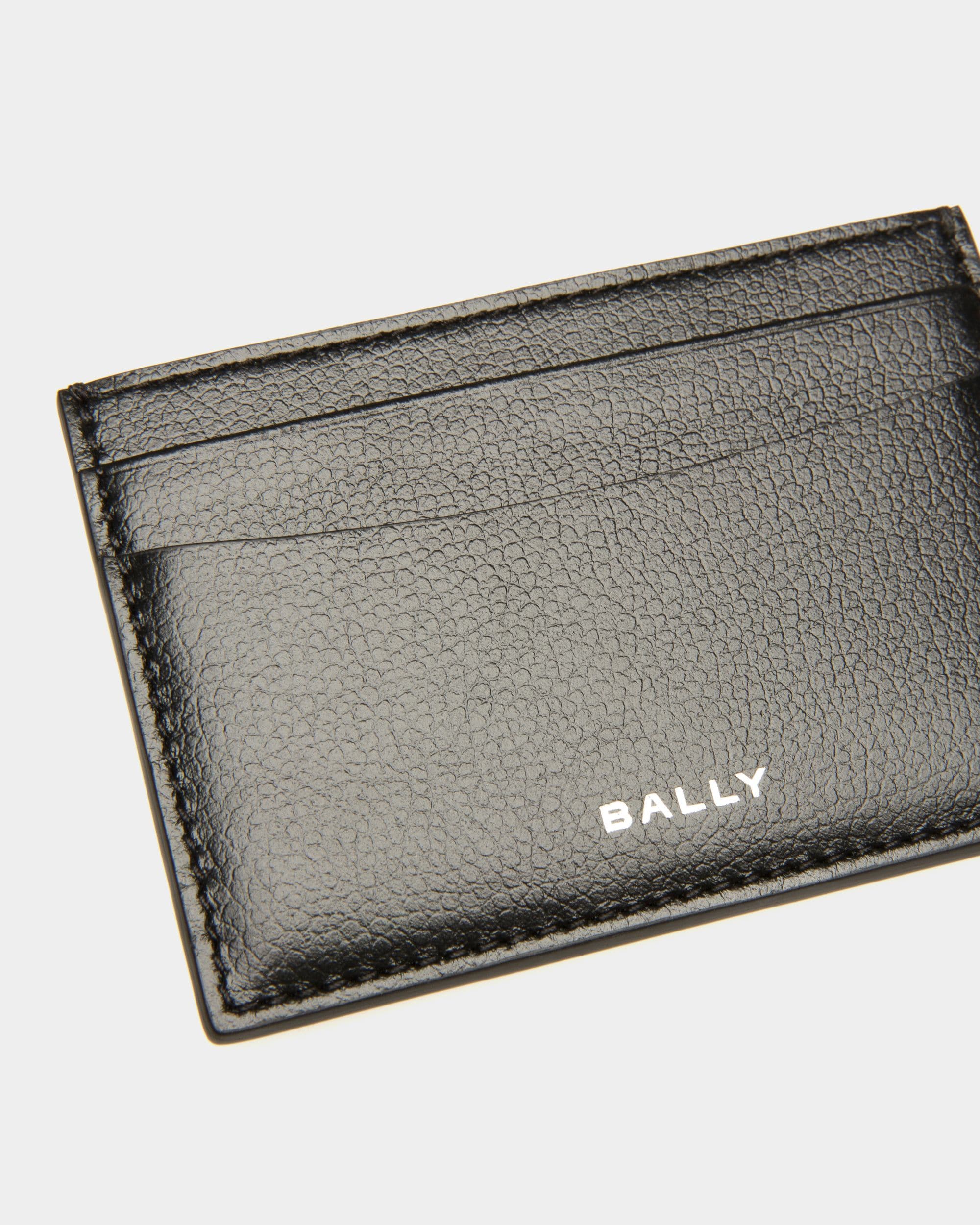 Portacarte Business Banque In Pelle Nera - Uomo - Bally - 04