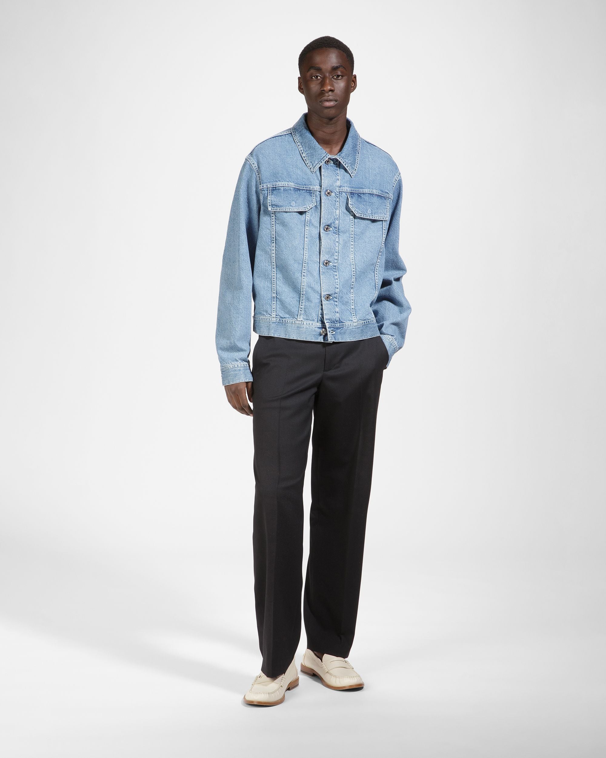 Giacca Denim In Cotone Azzurro - Uomo - Bally - 02