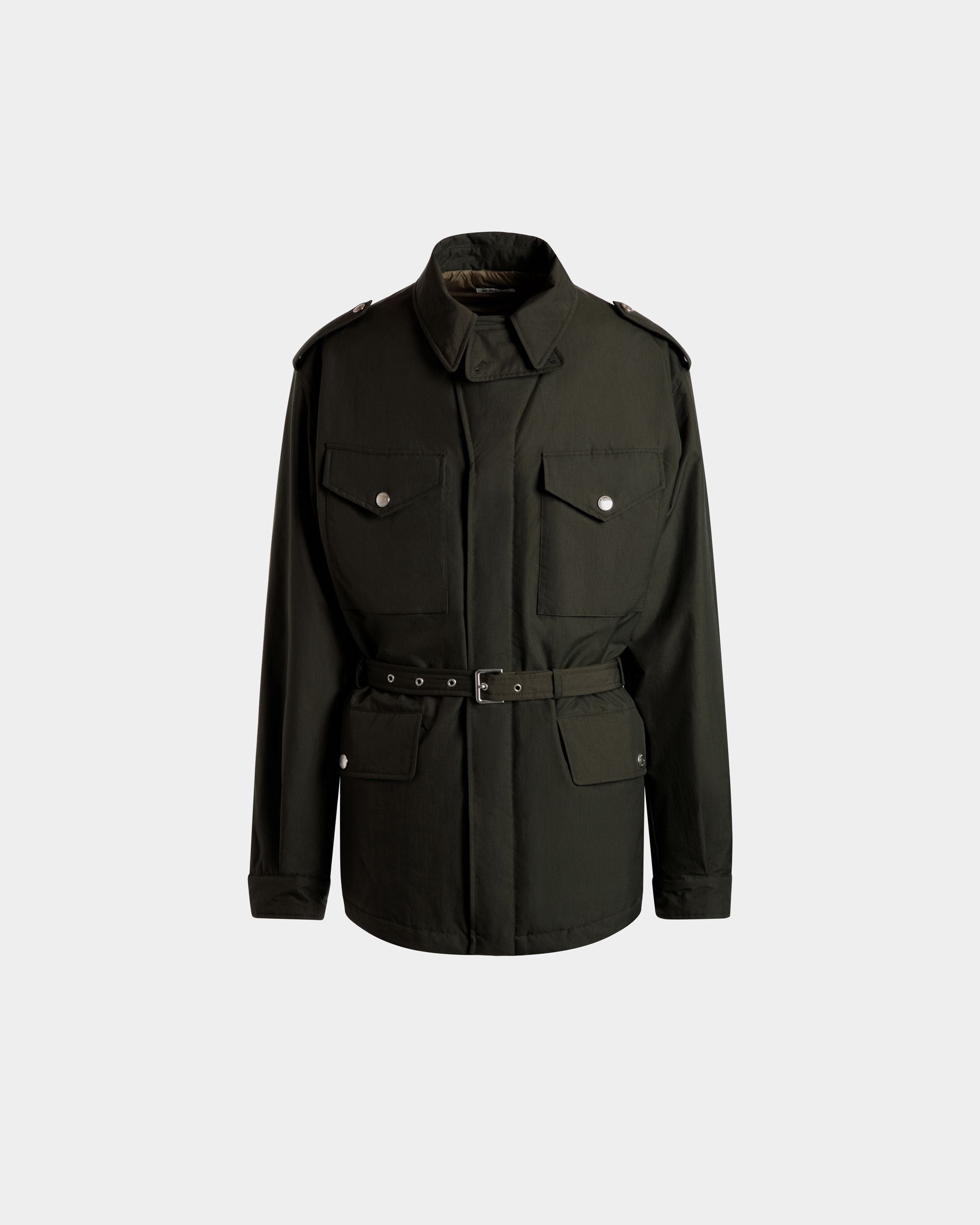 Field Jacket In Nylon Military Green - Uomo - Bally - 01