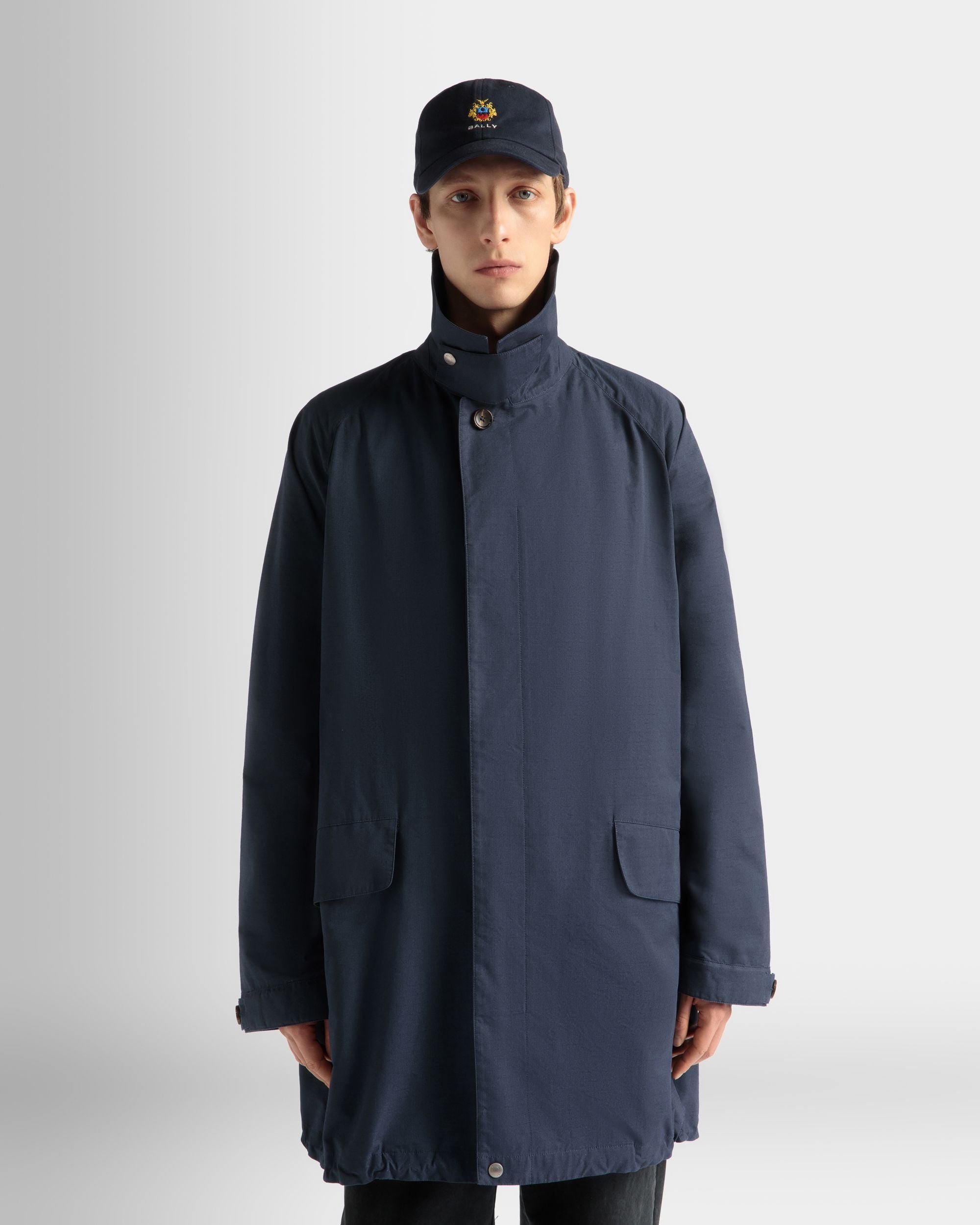 Cappotto In Nylon Navy Blue - Uomo - Bally - 03