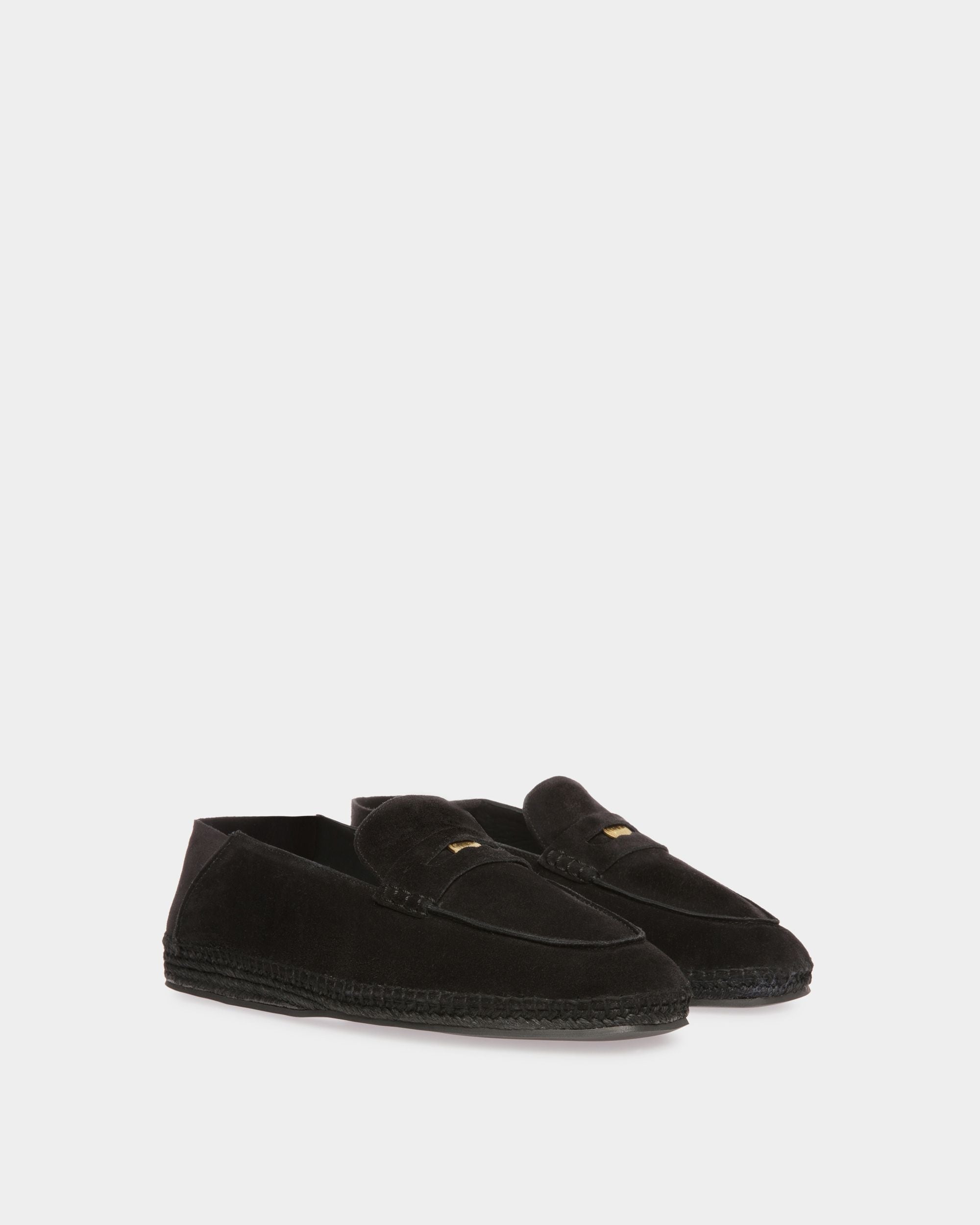 Espadrillas Karakas In Pelle Nera - Uomo - Bally - 02