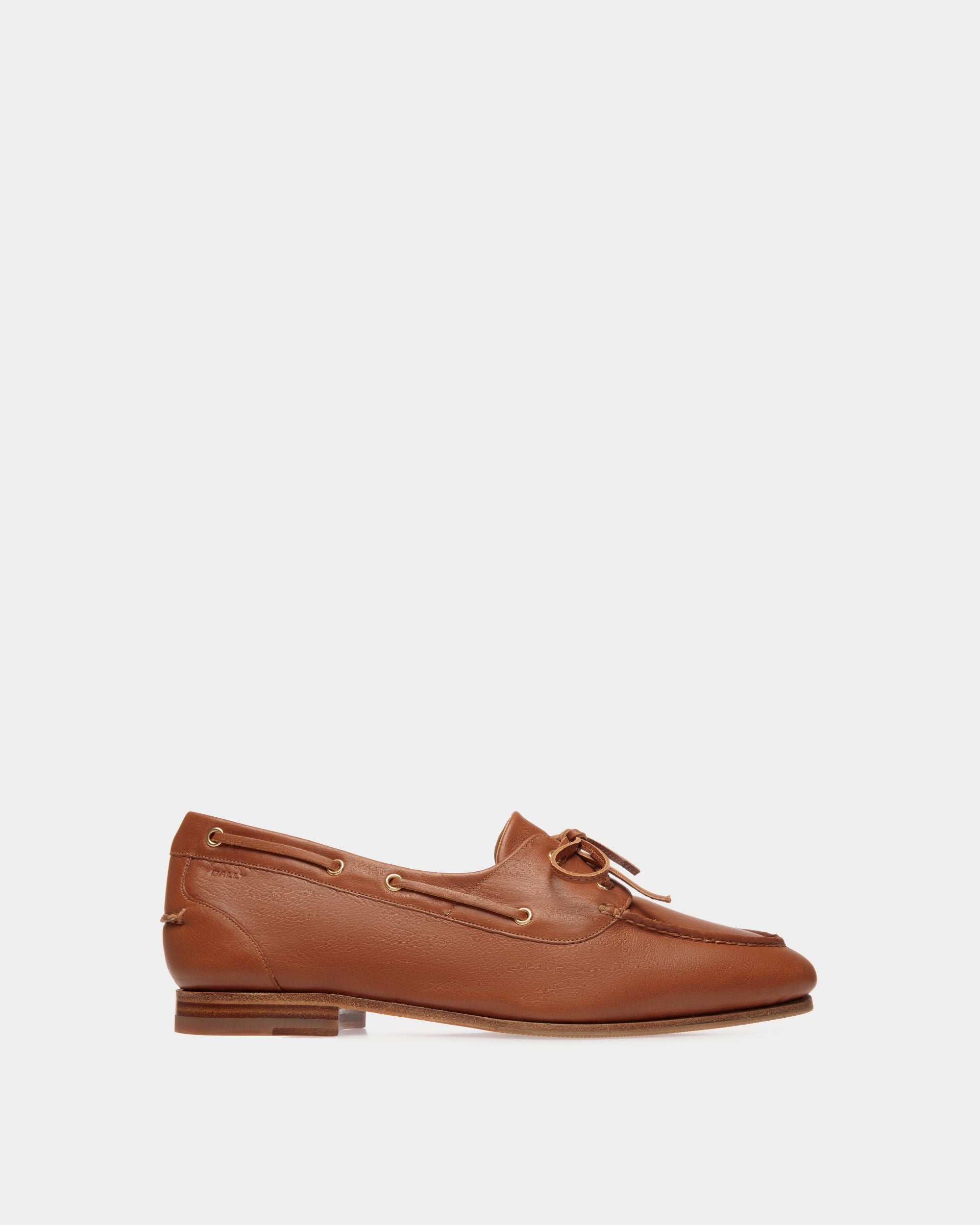 Mocassino Plume In Pelle Marrone - Uomo - Bally - 01