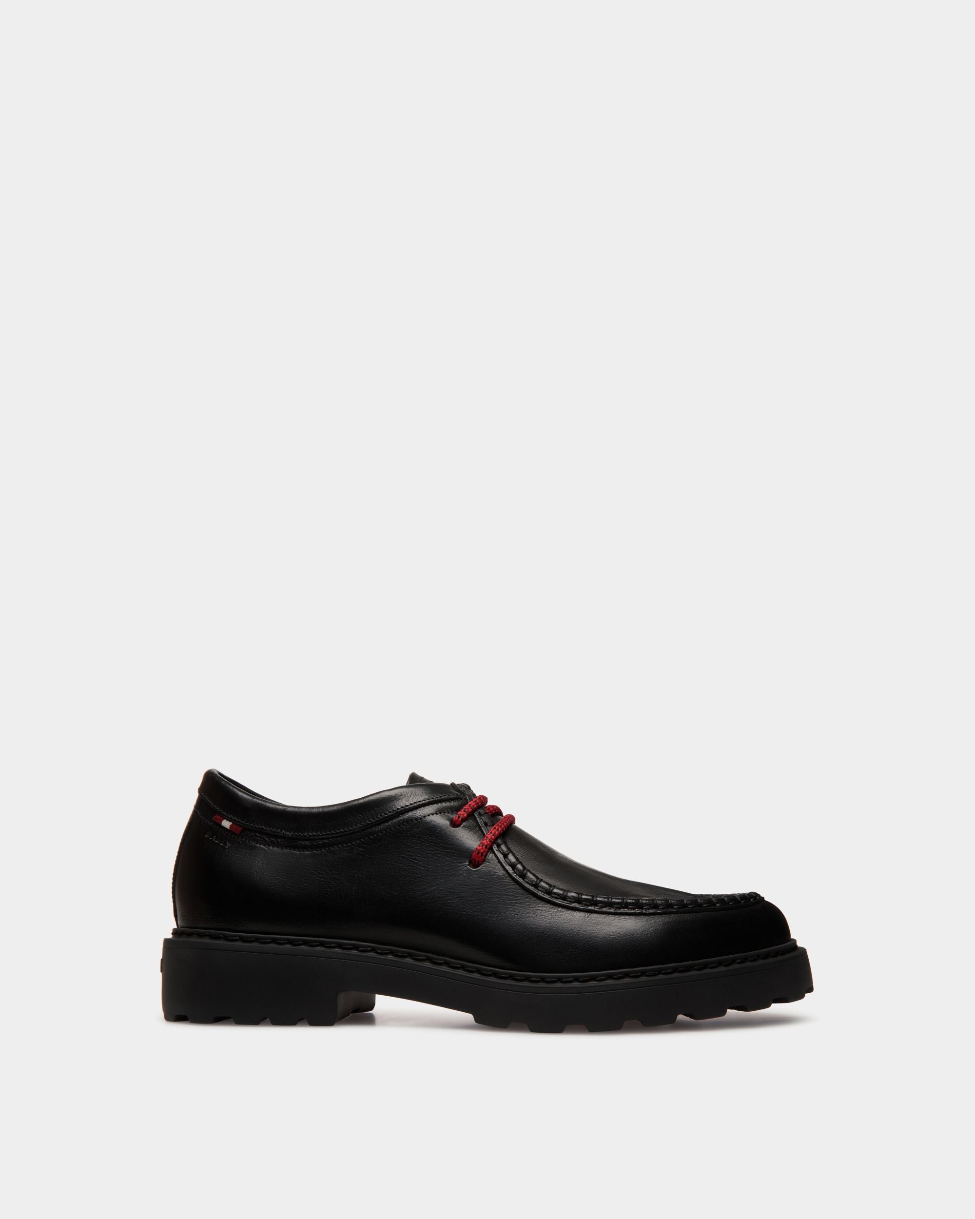 Gusto Derby in Black Leather - Uomo - Bally - 01