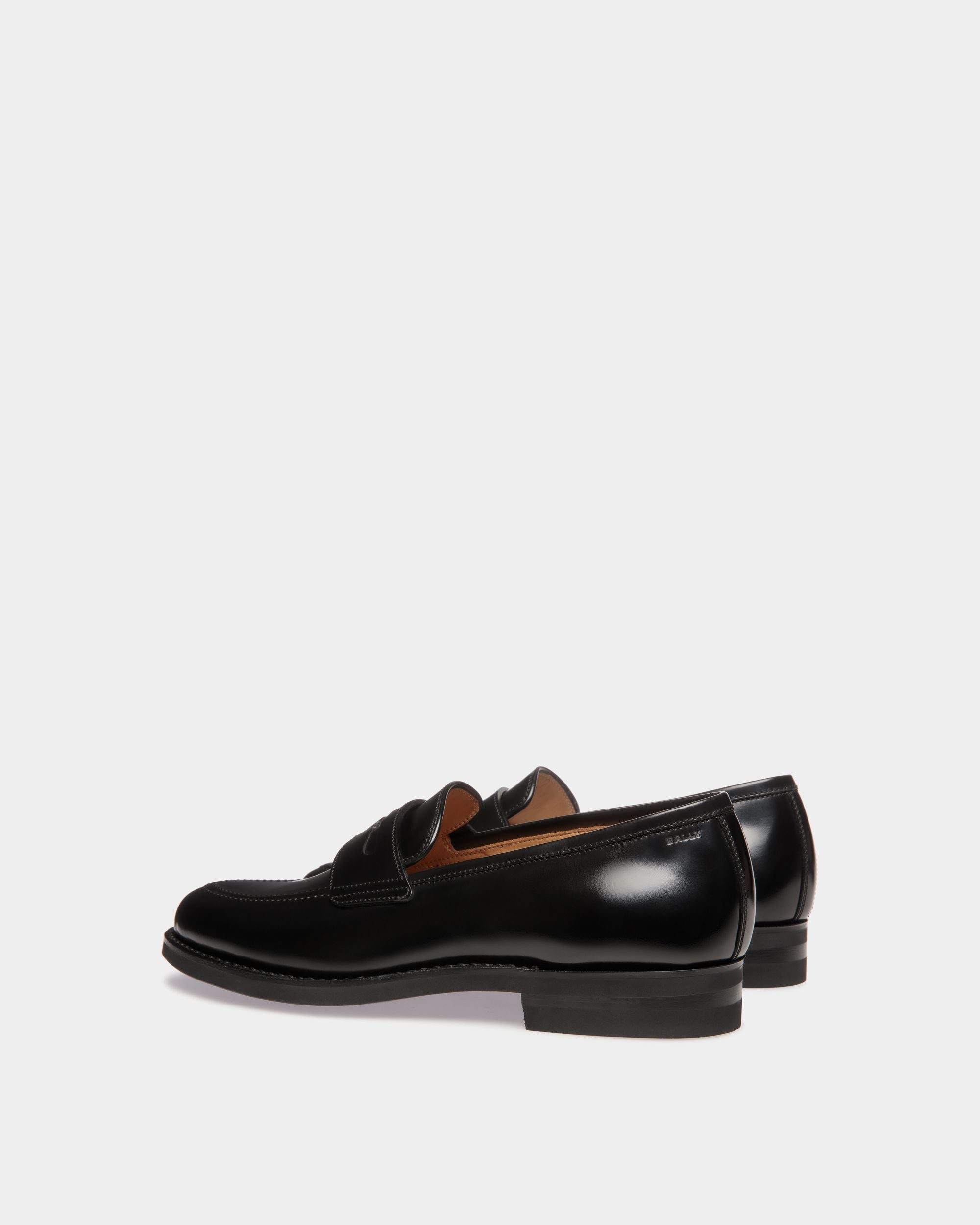 Penny Loafer Schoenen In Pelle Nera - Uomo - Bally - 03