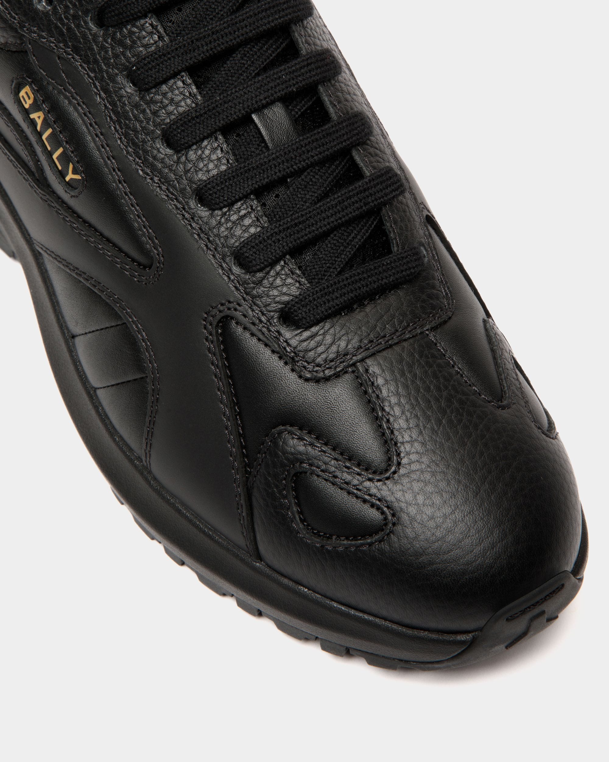 Sneaker Outline In Pelle Nera - Uomo - Bally - 05