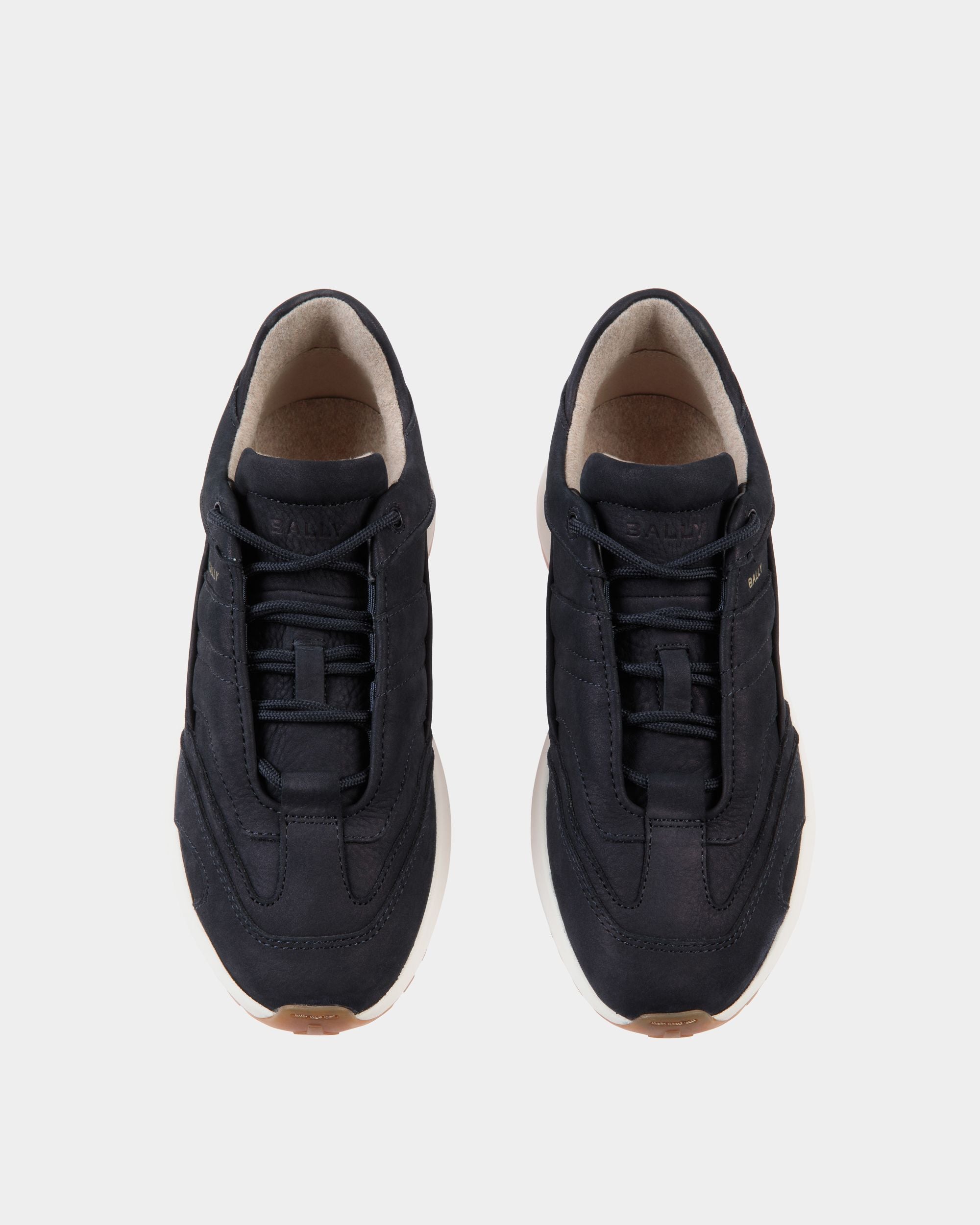 Sneaker Outline In Nabuk Navy Blue - Uomo - Bally - 04