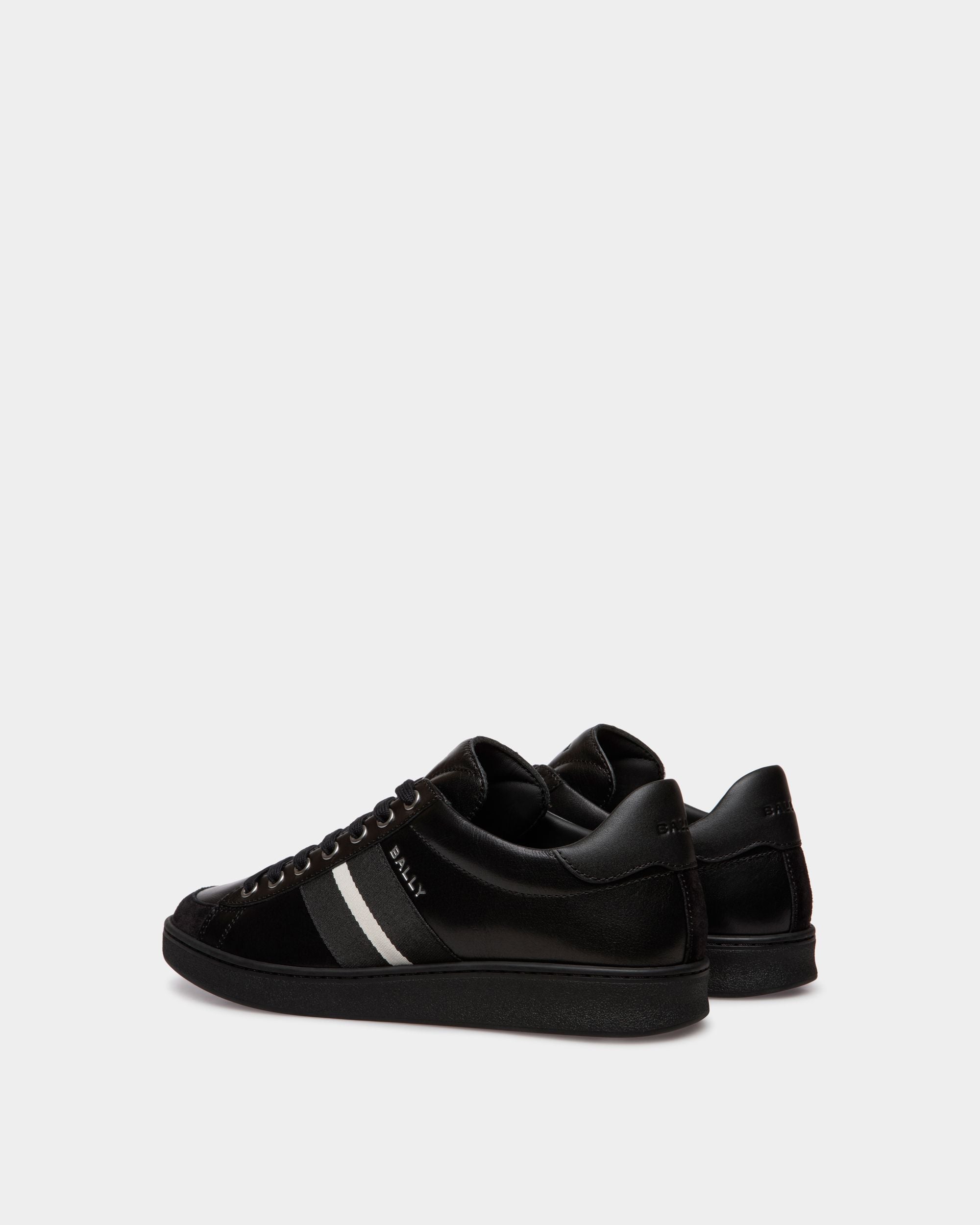 Sneaker Tennis In Pelle Nera - Uomo - Bally - 03