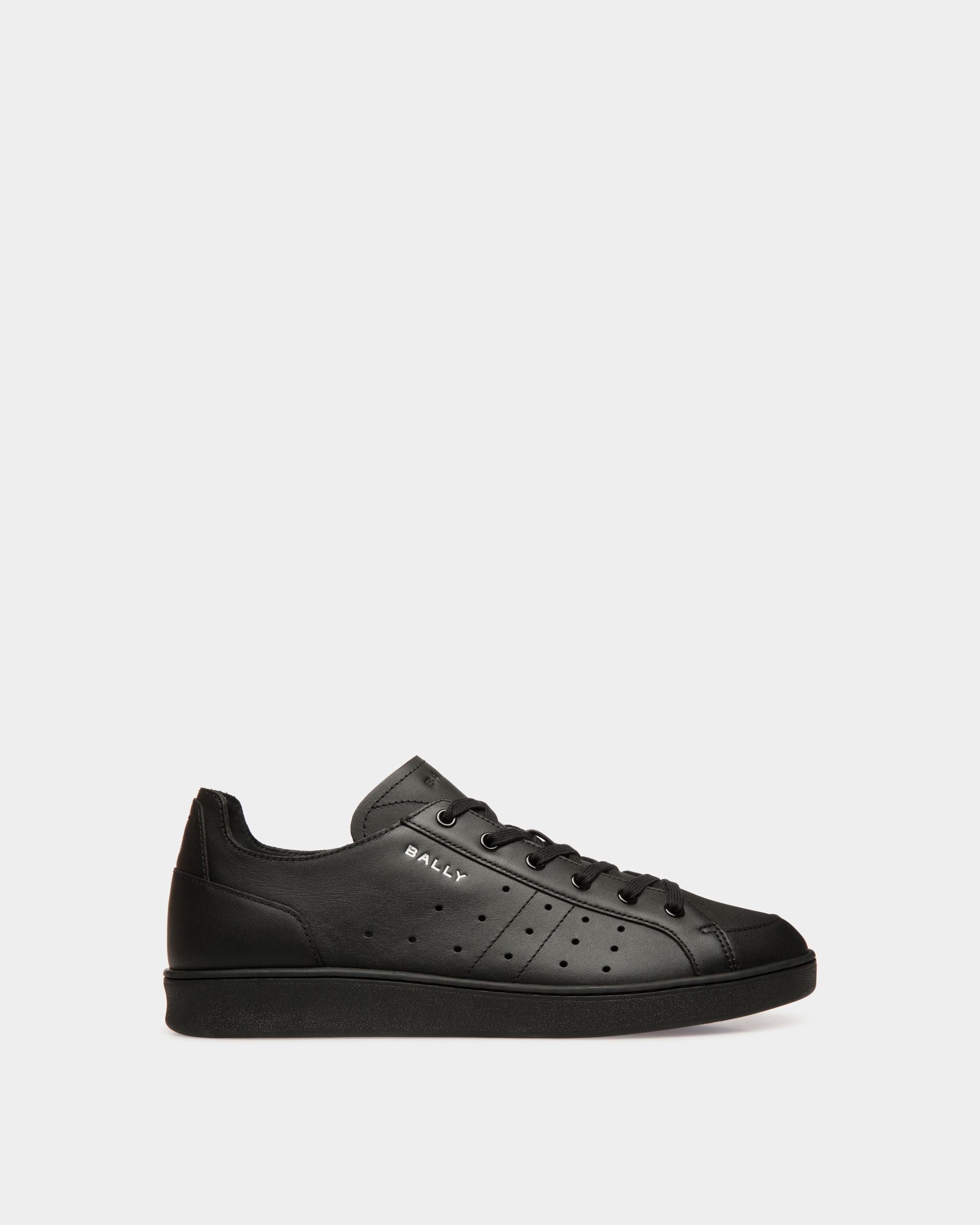 Sneaker Tennis In Pelle Nera - Uomo - Bally - 01