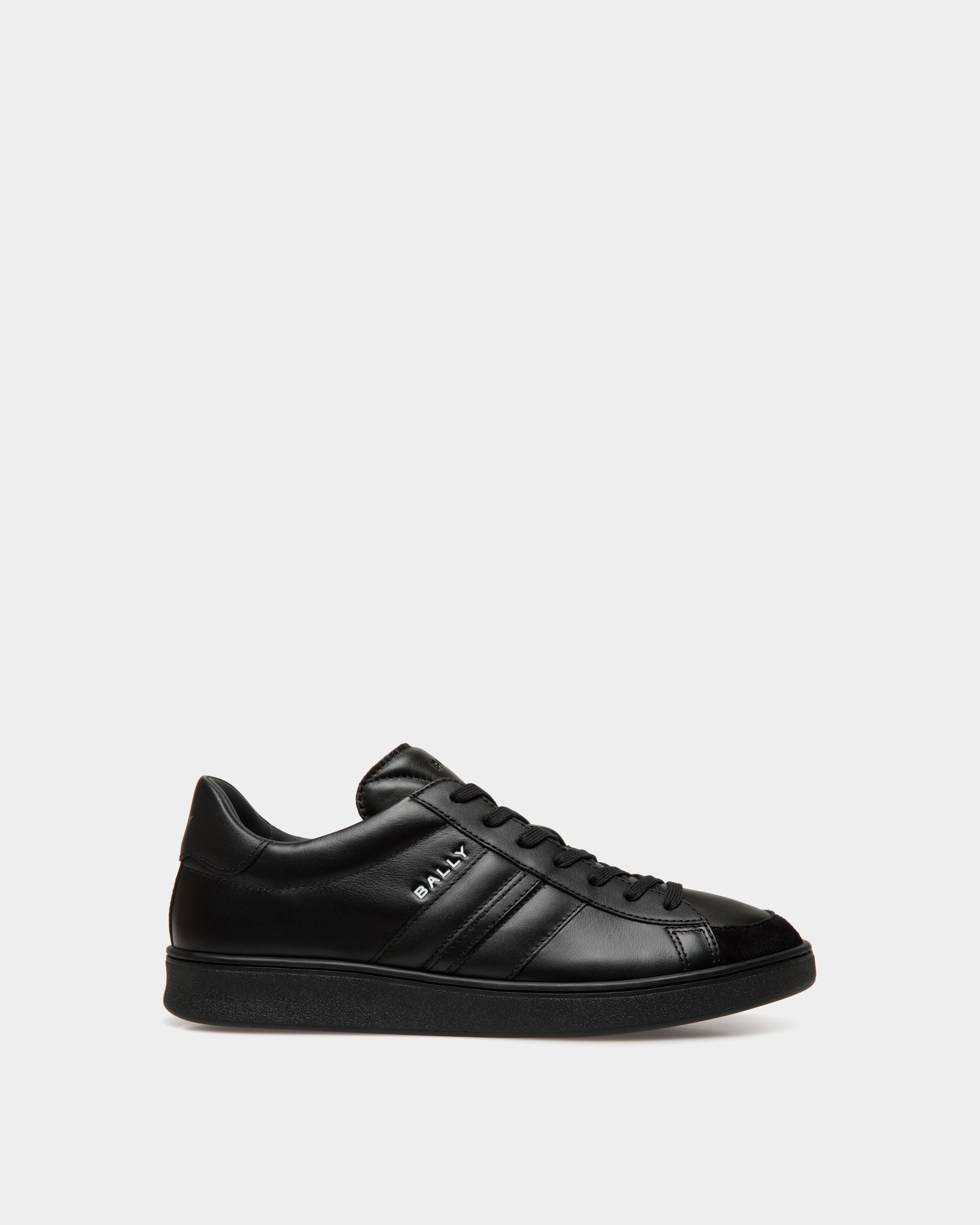 Sneaker Tennis In Pelle Nera - Uomo - Bally - 01