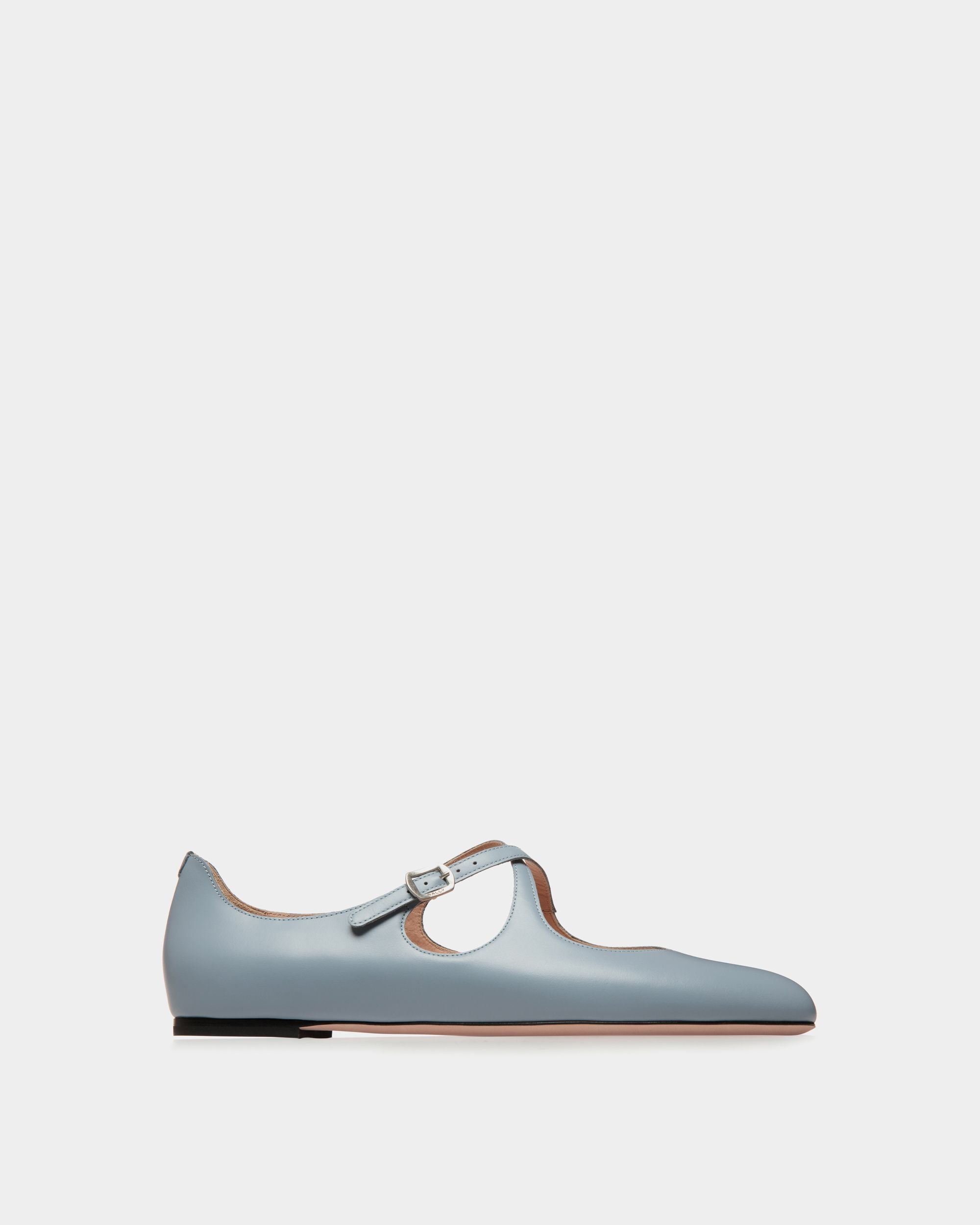 Ballerina Ballyrina In Pelle Light Blue - Donna - Bally - 01