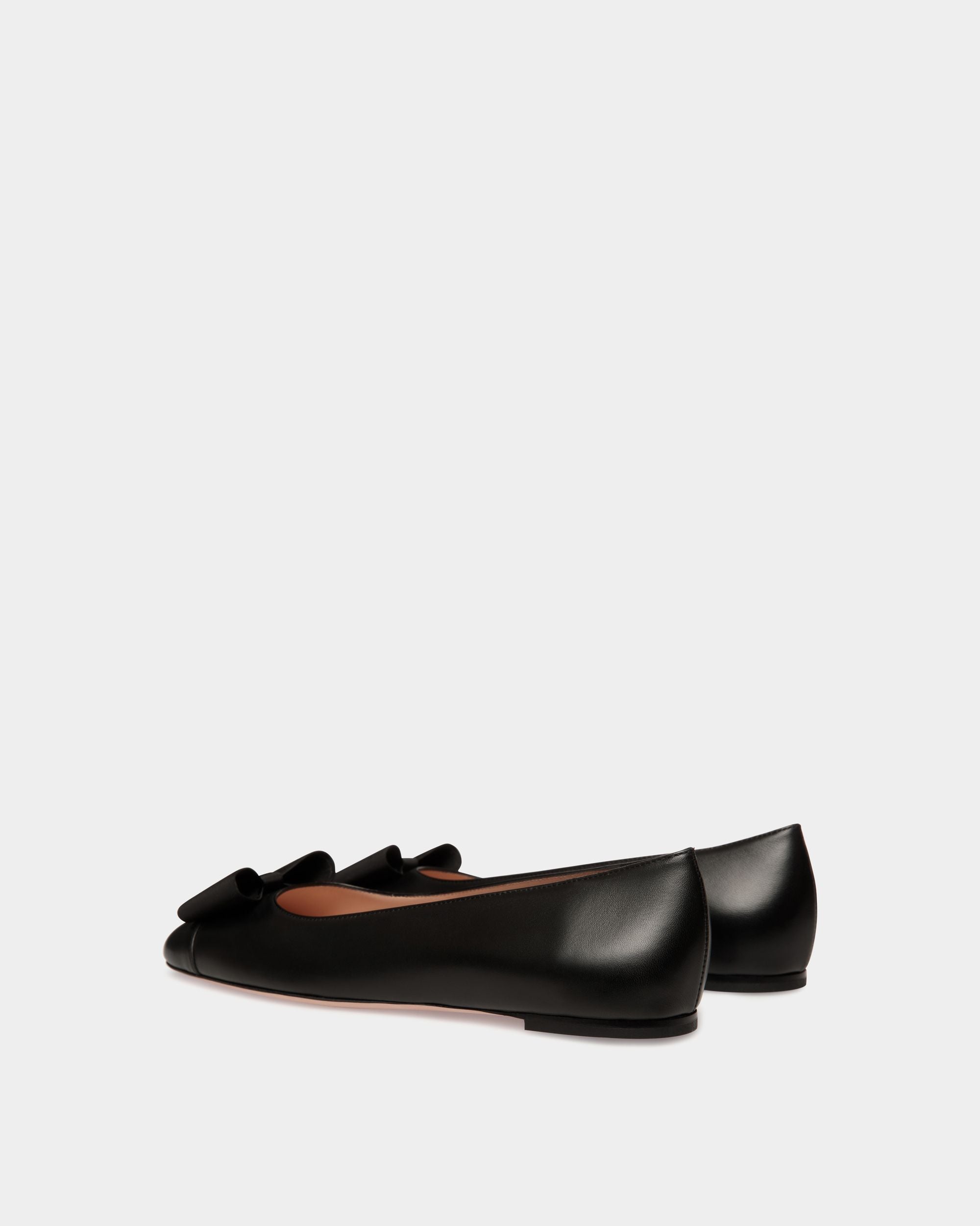 Ballerina B-Bow In Pelle Nera - Donna - Bally - 04