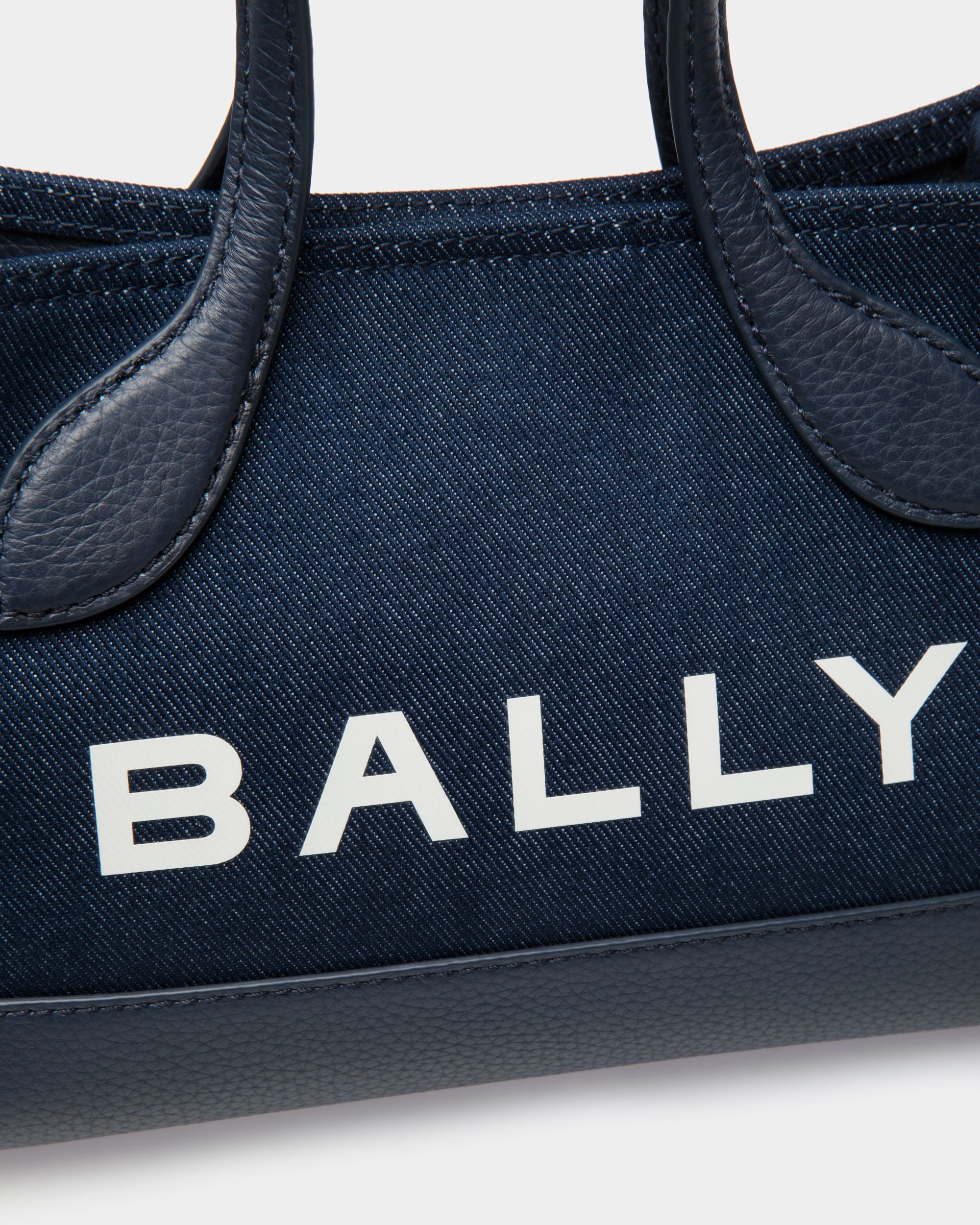 Bar Minibag In Blue Denim - Donna - Bally - 05