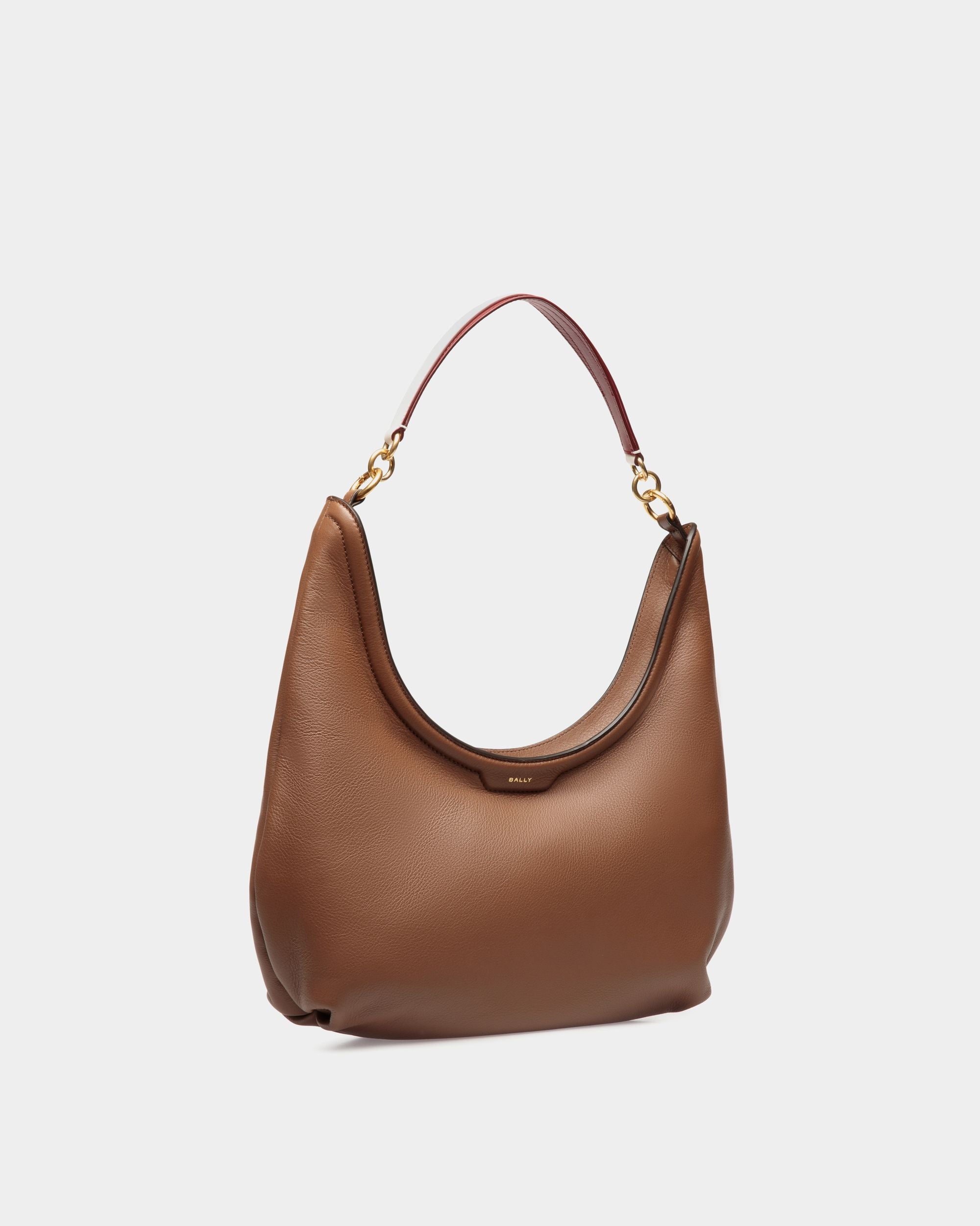 Borsa Hobo Code In Pelle Marrone - Donna - Bally - 04