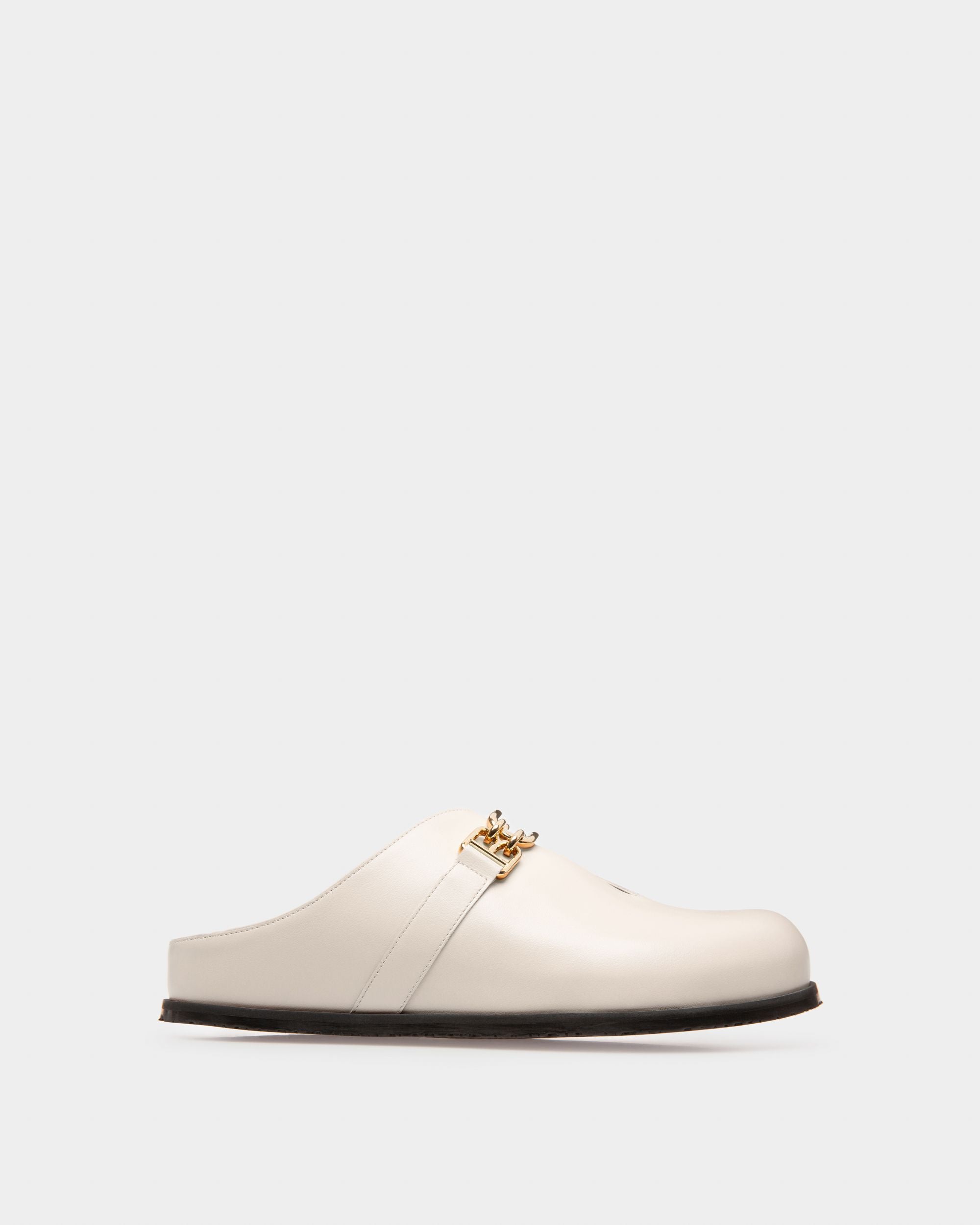 Francine Slipper In Pelle Avorio - Donna - Bally - 01