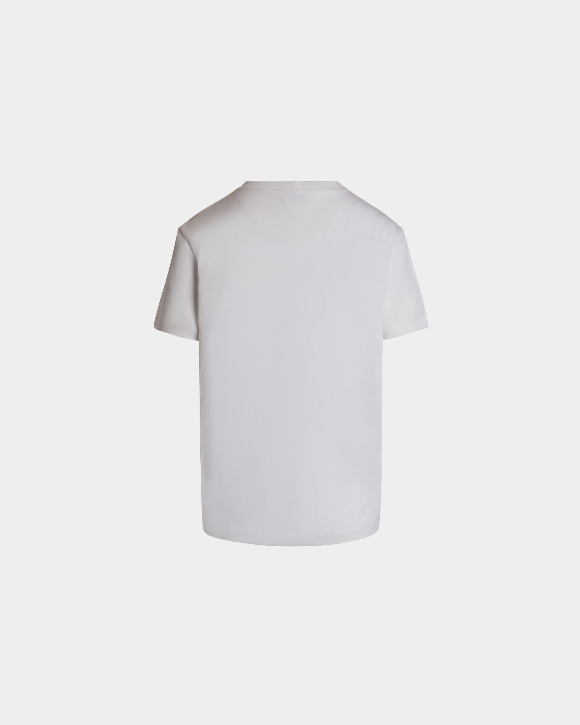 T-Shirt In Cotone Bianco Con Logo - Donna - Bally - 03