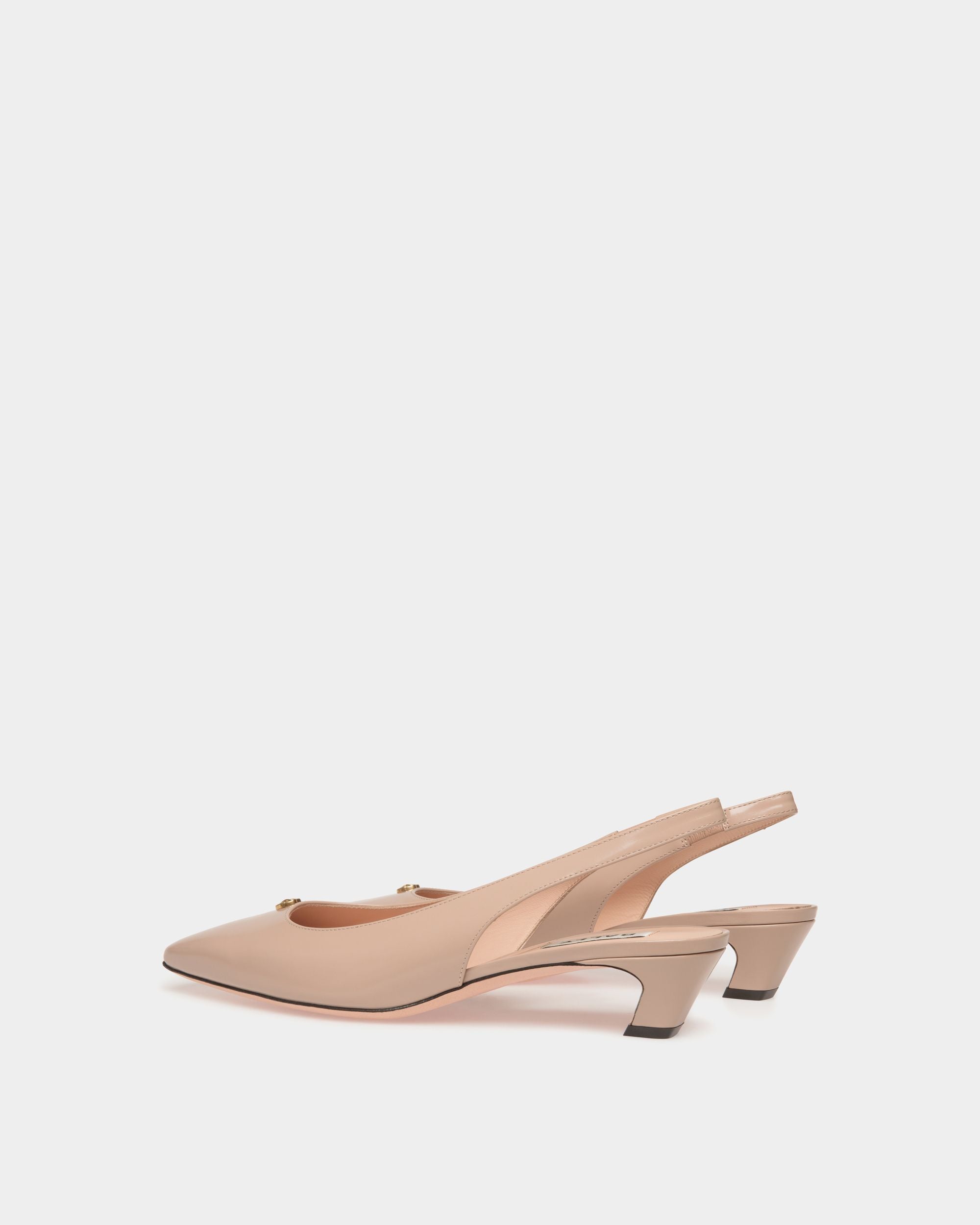 Sylt Slingback Pump in Light Beige Leather - Donna - Bally - 04