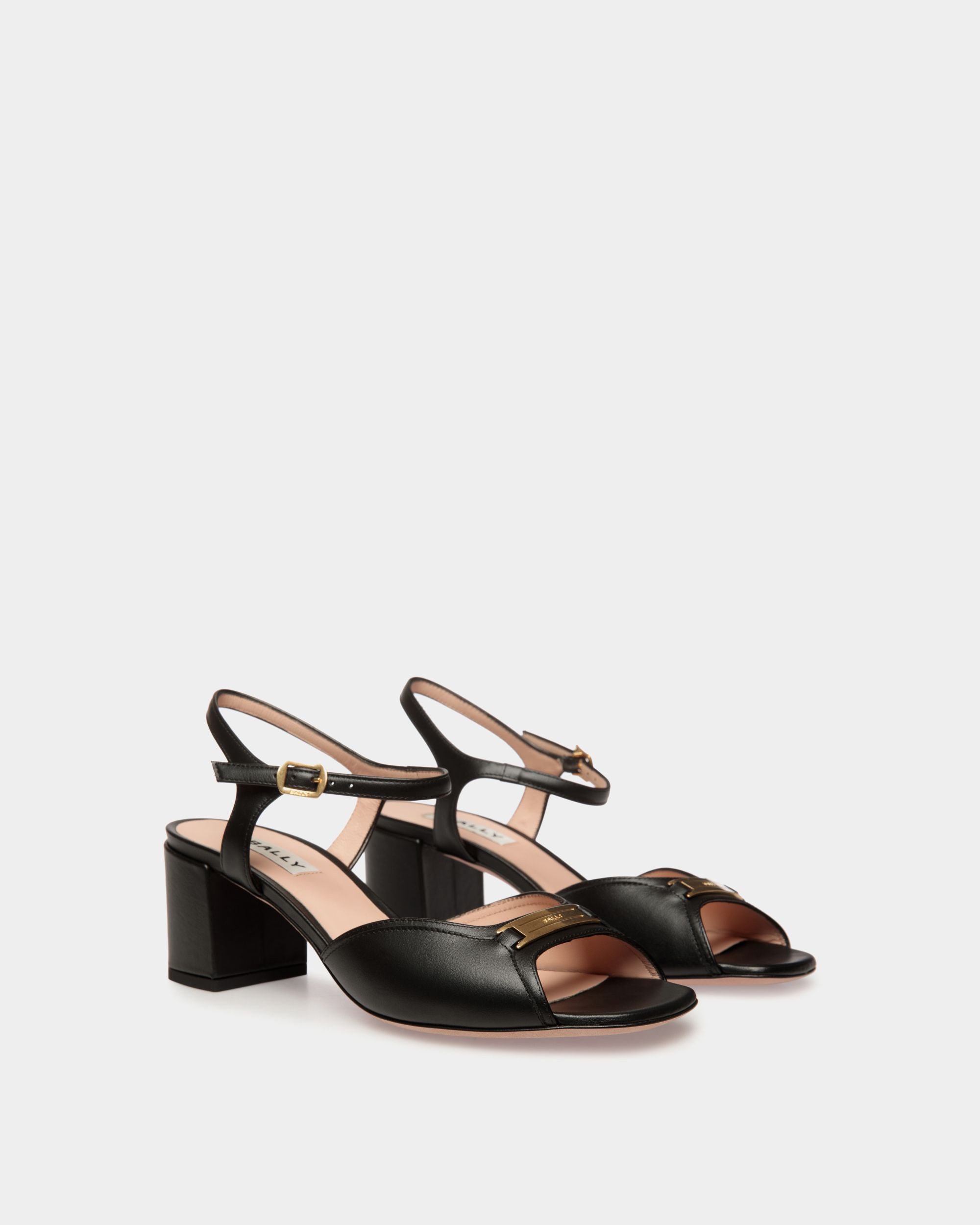 Sandalo Deco In Pelle Nera - Donna - Bally - 02