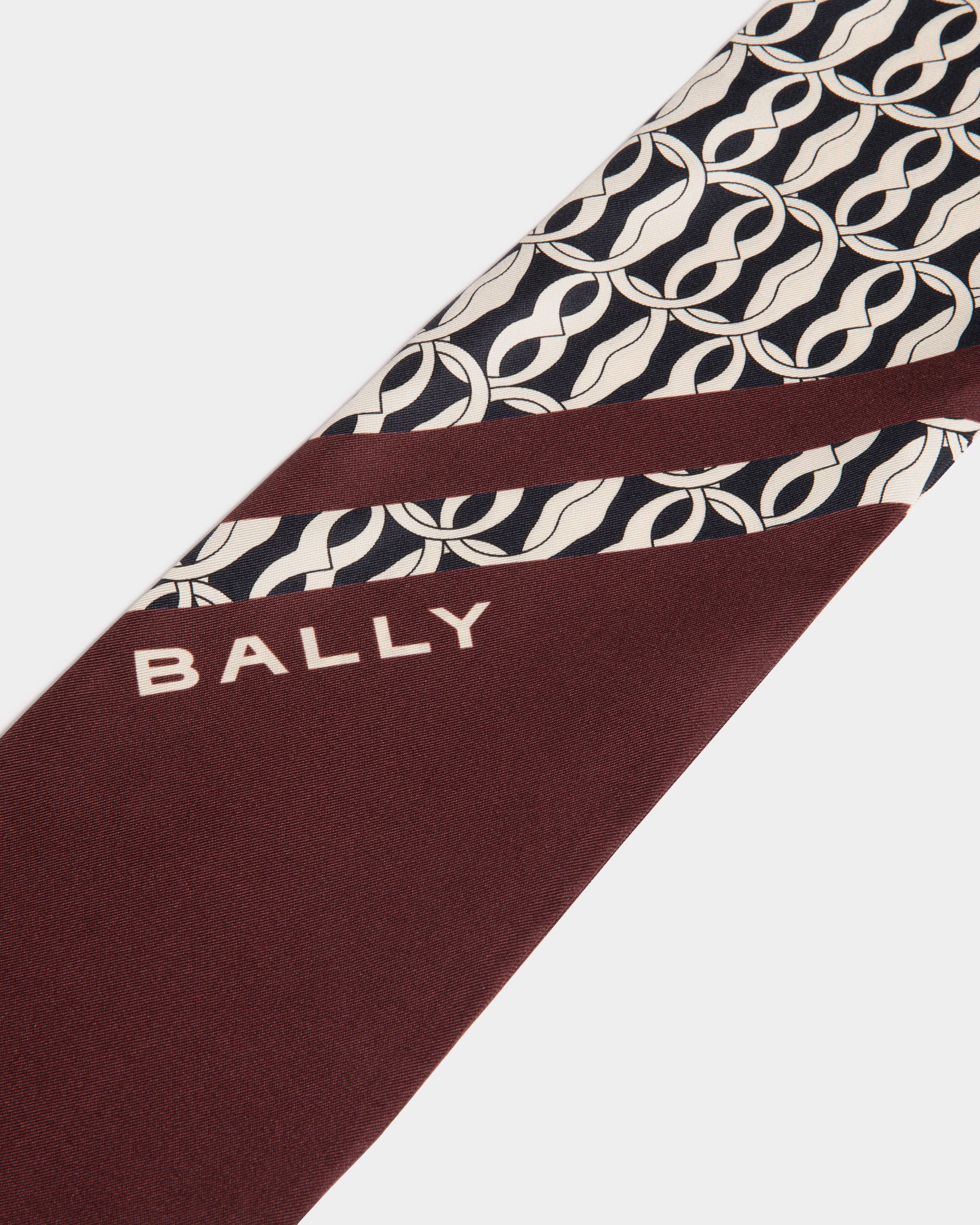 Foulard In Seta Andorra Con Stampa Emblem - Donna - Bally - 02